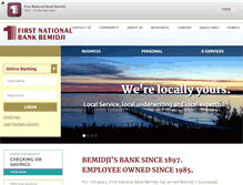 Tablet Screenshot of fnbbemidji.com